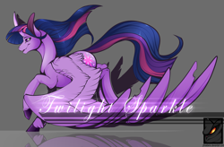 Size: 3822x2502 | Tagged: safe, artist:phoeberia, character:twilight sparkle, character:twilight sparkle (alicorn), species:alicorn, species:pony, curved horn, female, mare, solo, unshorn fetlocks