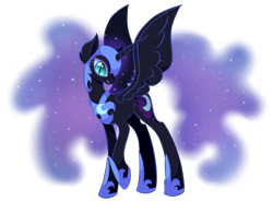 Size: 1273x944 | Tagged: safe, artist:uncertainstardust, character:nightmare moon, character:princess luna, female, solo