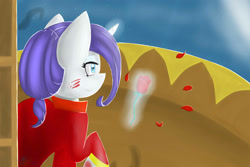 Size: 3000x2000 | Tagged: safe, artist:blairchan231, character:rarity, clothing, dress, female, rose, solo