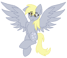 Size: 230x200 | Tagged: safe, artist:blairchan231, character:derpy hooves, species:pegasus, species:pony, female, mare, pixel art, solo