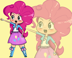 Size: 3706x3000 | Tagged: safe, artist:chibiteff, character:pinkie pie, my little pony:equestria girls, chibi, female, solo, zoom layer