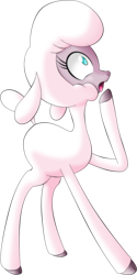 Size: 638x1271 | Tagged: safe, artist:the-black-terror, community related, character:pom lamb, species:sheep, them's fightin' herds, female, lamb, solo