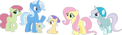 Size: 1280x375 | Tagged: safe, artist:klawiee, character:fluttershy, character:trixie, parents:trixieshy, species:pony, ship:trixieshy, family, female, lesbian, shipping