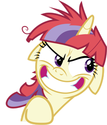 Size: 1280x1495 | Tagged: safe, artist:lahirien, artist:s-class-destroyer, character:moondancer, species:pony, species:unicorn, g4, color edit, crazy face, grin, head, insanity, messy mane, open mouth, teeth, twilight snapple, vector, vector edit