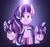 Size: 3300x3100 | Tagged: safe, artist:kaylerustone, character:starlight glimmer, species:pony, species:unicorn, g4, age progression, bust, duality, evil grin, evil starlight, female, filly, filly starlight glimmer, glowing horn, gradient background, grin, high res, looking down, looking up, magic, mare, older, pigtails, redraw, s5 starlight, sad, simple background, smiling, solo, stars, through the years, young, younger
