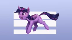Size: 3264x1836 | Tagged: safe, artist:vanillaghosties, character:twilight sparkle, character:twilight sparkle (alicorn), species:alicorn, species:pony, g4, excited, happy, jumping, simple background