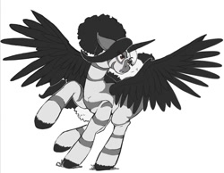 Size: 1140x886 | Tagged: safe, artist:daynightcycle, oc, g4, white background, wings extended, zebra oc