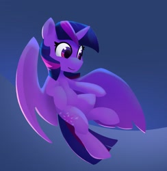 Size: 3000x3076 | Tagged: safe, artist:lilfunkman, character:twilight sparkle, character:twilight sparkle (alicorn), species:alicorn, species:pony, g4, flying, simple background, solo, spread wings, wings