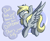 Size: 1692x1384 | Tagged: safe, artist:modularpon, manebooru spotlight, character:derpy hooves, species:pegasus, species:pony, g4, dialogue, female, index get, mare, solo, speech bubble, upload milestone