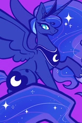 Size: 800x1200 | Tagged: safe, artist:cleventines, character:princess luna, species:alicorn, species:pony, g4, solo