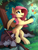 Size: 1810x2410 | Tagged: safe, artist:yakovlev-vad, character:fluttershy, oc, species:earth pony, species:pegasus, species:pony, g4, butterfly, butterfly net, colored hooves, cute, escape, female, forest, hooves, jar, knock out, knocked out, looking at something, male, mare, profile, release, rescue, scenery, shyabetes, smiling, spread wings, stallion, tongue out, unconscious, unshorn fetlocks, wings, x eyes