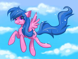 Size: 1033x783 | Tagged: safe, artist:confetticakez, character:firefly, species:pegasus, species:pony, g1, flying, g1 to g4, generation leap, solo