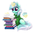 Size: 1735x1702 | Tagged: safe, artist:confetticakez, character:lyra heartstrings, species:pony, species:unicorn, g4, book, clothing, coffee, cute, female, glowing horn, horn, magic, magic aura, mare, no pupils, reading, simple background, sitting, solo, sweater, telekinesis, that pony sure does love humans, white background