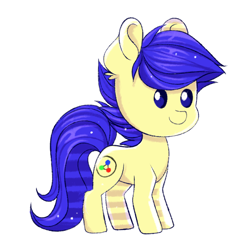 Size: 880x882 | Tagged: safe, artist:confetticakez, oc, oc only, oc:blue charm, species:earth pony, species:pony, g4, simple background, solo, white background