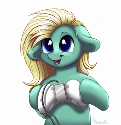 Size: 841x872 | Tagged: safe, artist:confetticakez, oc, oc only, species:earth pony, species:pony, g4, commission, controller, cute, female, floppy ears, male, ocbetes, simple background, smiling, solo, stallion, white background