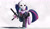 Size: 2500x1434 | Tagged: safe, artist:ncmares, character:twilight sparkle, character:twilight sparkle (alicorn), species:alicorn, species:pony, g4, alternate hairstyle, clothing, female, gun, heat (film), hockey mask, ingram mac-10, levitation, magic, mare, mask, payday, payday 2, raised hoof, solo, suit, suppressor