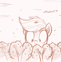 Size: 2500x2576 | Tagged: safe, artist:ncmares, character:applejack, g4, ask, big-apple-pony, frown, giantess, macro, monochrome, sketch, tree, tumblr, wide eyes