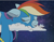 Size: 1952x1518 | Tagged: safe, artist:ncmares, edit, character:rainbow dash, species:pony, g4, clothing, cloud, cloudsdale, colored, female, floppy ears, giant pony, giant rainbow dash, giantess, giga, imminent vore, inhaling, macro, mega/giant rainbow dash, nap, on a cloud, sleeping, solo, this will end for city be be eaten by giant pony, tired, uniform, wonderbolts uniform
