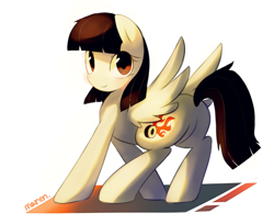 Size: 1601x1305 | Tagged: safe, artist:maren, character:wild fire, species:pegasus, species:pony, g4, plot, sibsy, solo