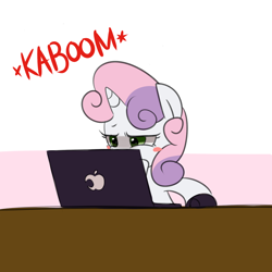 Size: 1280x1280 | Tagged: safe, artist:maren, character:sweetie belle, g4, sweetierpg