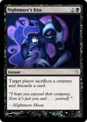 Size: 375x523 | Tagged: safe, artist:maren, character:nightmare moon, character:princess luna, g4, duality, magic the gathering, self ponidox