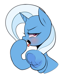 Size: 661x768 | Tagged: safe, artist:maren, character:trixie, species:pony, species:unicorn, g4, bust, cute, diatrixes, female, looking at you, mare, simple background, solo, white background