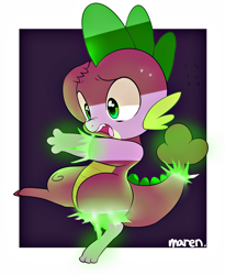 Size: 1314x1600 | Tagged: safe, artist:maren, character:spike, species:dog, g4, my little pony:equestria girls, solo, spike the dog, transformation