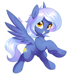 Size: 1855x2014 | Tagged: safe, artist:maren, oc, oc only, oc:wind shear, species:pegasus, species:pony, g4, commission, female, looking at you, mare, simple background, solo, white background