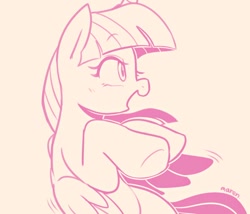 Size: 680x583 | Tagged: safe, artist:maren, character:twilight sparkle, character:twilight sparkle (alicorn), species:alicorn, species:pony, g4, doodle, female, monochrome, simple background