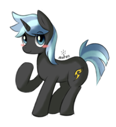 Size: 1000x1100 | Tagged: safe, artist:maren, oc, oc only, oc:take five, species:pony, species:unicorn, g4, simple background, solo, transparent background