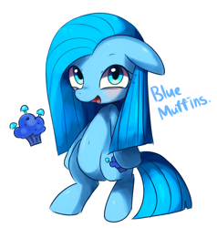 Size: 2000x2100 | Tagged: safe, artist:maren, oc, oc only, oc:blue muffins, species:earth pony, species:pony, g4, simple background, solo