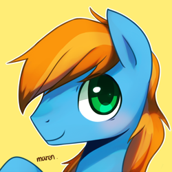 Size: 1900x1900 | Tagged: safe, artist:maren, oc, oc only, oc:eventide, species:pony, g4, bust, male, portrait, solo, stallion