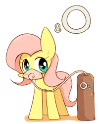 Size: 800x1000 | Tagged: safe, artist:joycall6, part of a set, character:fluttershy, species:pegasus, species:pony, series:joycall6's periodic table, g4, blushing, chemistry, looking at you, oxygen, periodic table, respirator, solo