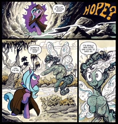 Size: 1340x1414 | Tagged: safe, artist:andypriceart, idw, official comic, character:radiant hope, species:pony, species:umbrum, species:unicorn, butterfly wings, cloak, clothing, fairy, female, mare, pixie, rabia, siege of the crystal empire