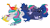 Size: 8000x4551 | Tagged: safe, artist:andypriceart, artist:brunursus, idw, character:philomena, character:princess celestia, character:princess luna, character:tiberius, species:alicorn, species:bird, species:phoenix, species:pony, g4, absurd resolution, clothing, crown, female, hoof shoes, jewelry, lying down, majestic as fuck, mare, open mouth, opossum, pet, prone, regalia, shoes, simple background, sleeping, species:opossum, transparent background, vector