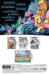 Size: 630x969 | Tagged: safe, artist:andypriceart, idw, character:applejack, character:fluttershy, character:pinkie pie, character:princess celestia, character:rainbow dash, character:rarity, character:starlight glimmer, character:twilight sparkle, character:twilight sparkle (alicorn), species:alicorn, species:pony, accord (arc), advertisement, chaos theory (arc), conclusion: and chaos into the order came, evil mane six, idw advertisement, mane six, ponies of dark water