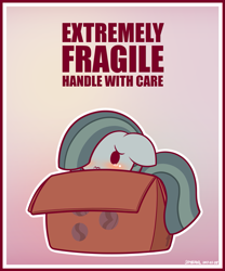 Size: 1125x1350 | Tagged: safe, artist:symbianl, character:marble pie, species:earth pony, species:pony, license:cc-by-nc-nd, blushing, box, chibi, crying, cute, female, hnnng, marblebetes, mare, pony in a box, shy, simple background, solo, symbianl is trying to murder us, symbianl's chibis, wavy mouth, weapons-grade cute, •~•
