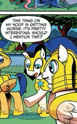 Size: 277x443 | Tagged: safe, artist:andypriceart, idw, official comic, character:flash sentry, species:pegasus, species:pony, armor, helmet, idw micro series, looking down, male, royal guard, stallion