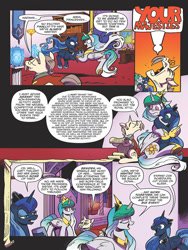 Size: 720x960 | Tagged: safe, artist:andypriceart, idw, character:kibitz, character:princess celestia, character:princess luna, species:alicorn, species:pony, arson murder and jaywalking, cute, cutelestia, female, lunabetes, mare, preview