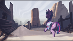 Size: 1920x1080 | Tagged: safe, artist:eqlipse, character:twilight sparkle, character:twilight sparkle (alicorn), species:alicorn, species:pony, canyon, desert, female, mare, my little pony, saddle bag, wallpaper