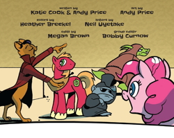 Size: 994x792 | Tagged: safe, artist:andypriceart, idw, character:big mcintosh, character:capper dapperpaws, character:pinkie pie, my little pony: the movie (2017)
