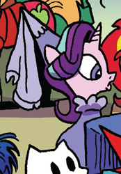 Size: 250x360 | Tagged: safe, artist:andypriceart, idw, character:big mcintosh, character:starlight glimmer, species:pony, species:unicorn, clothing, costume, cropped, hennin, princess