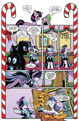 Size: 994x1528 | Tagged: safe, artist:andypriceart, idw, character:rarity, character:spike, character:twilight sparkle, character:twilight sparkle (alicorn), species:alicorn, species:dragon, species:pony, cheese, food, preview, this will end in pain, this will end in tears, winged spike
