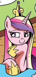 Size: 486x1035 | Tagged: safe, artist:andypriceart, idw, official comic, character:princess cadance, species:alicorn, species:pony, bedroom eyes, neigh anything, official art