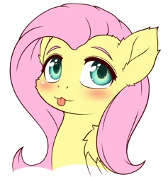 Size: 1183x1246 | Tagged: safe, artist:symbianl, character:fluttershy, species:pegasus, species:pony, g4, license:cc-by-nc-nd, blushing, cute, digital art, shyabetes, simple background, solo, tongue out, white background