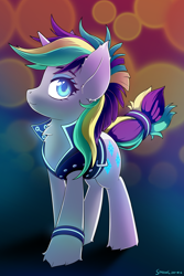 Size: 1200x1800 | Tagged: safe, artist:symbianl, character:rarity, species:pony, species:unicorn, g4, license:cc-by-nc-nd, alternate hairstyle, punk, punkity