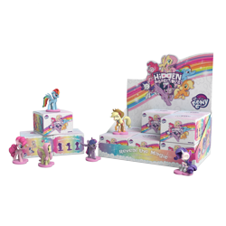 Size: 1000x1000 | Tagged: safe, part of a set, character:applejack, character:fluttershy, character:pinkie pie, character:rainbow dash, character:rarity, character:twilight sparkle, character:twilight sparkle (alicorn), species:alicorn, species:pony, g4, 3d render, dissectibles, freeny's hidden dissectibles, mane six, merchandise, packaging, simple background, transparent background