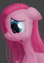 Size: 1280x1829 | Tagged: safe, artist:symbianl, character:pinkamena diane pie, character:pinkie pie, license:cc-by-nc-nd, crying, sad, solo