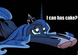 Size: 960x681 | Tagged: safe, artist:amorecadenza, artist:andypriceart, character:princess luna, cute, floppy ears, image macro, lunabetes, pouting, puppydog eyes, solo, vector