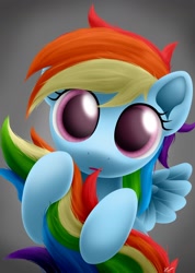 Size: 1280x1800 | Tagged: safe, artist:symbianl, character:rainbow dash, license:cc-by-nc-nd, cute, dashabetes, filly, filly rainbow dash, solo